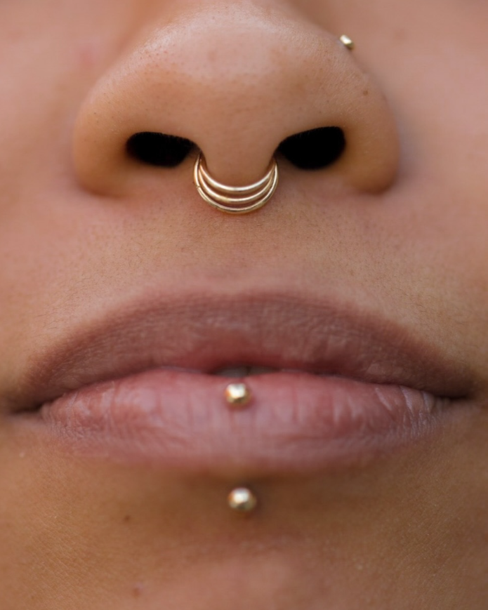 Nostril piercings